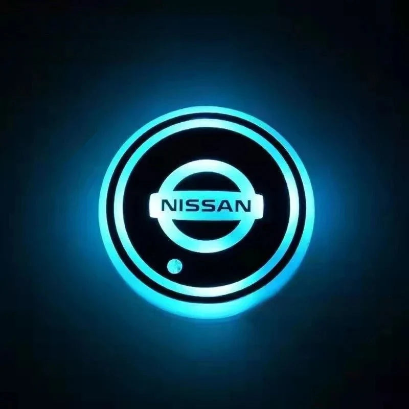 Car Coaster Set Multicolor LED Motion-Activated USB Rechargeable