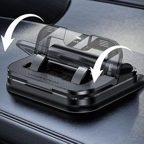 Car Dashboard Phone Holder Foldable Angle-Adjustable Anti-Slip Silicone