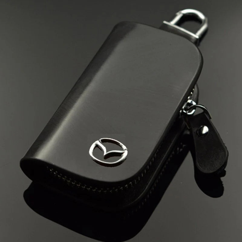 Car Key Pouch RFID Blocking Dual Compartments