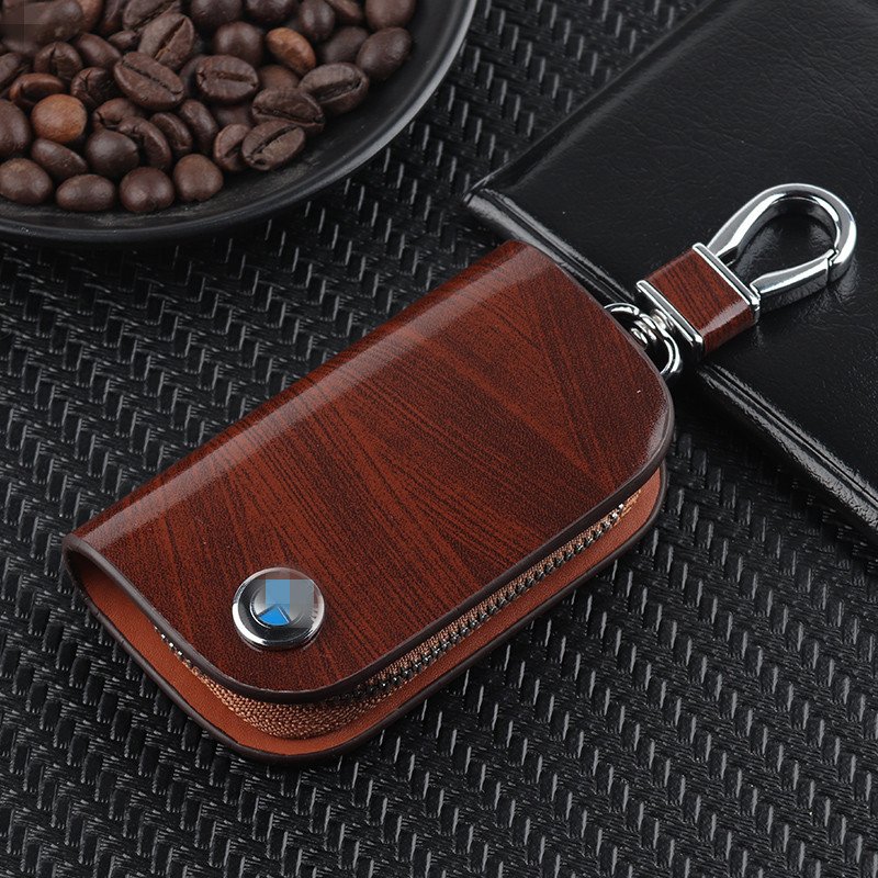 Car Key Pouch RFID Blocking Dual Compartments