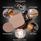 Car Key Pouch RFID Blocking Dual Compartments