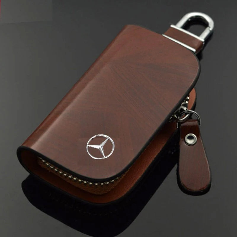 Car Key Pouch RFID Blocking Dual Compartments