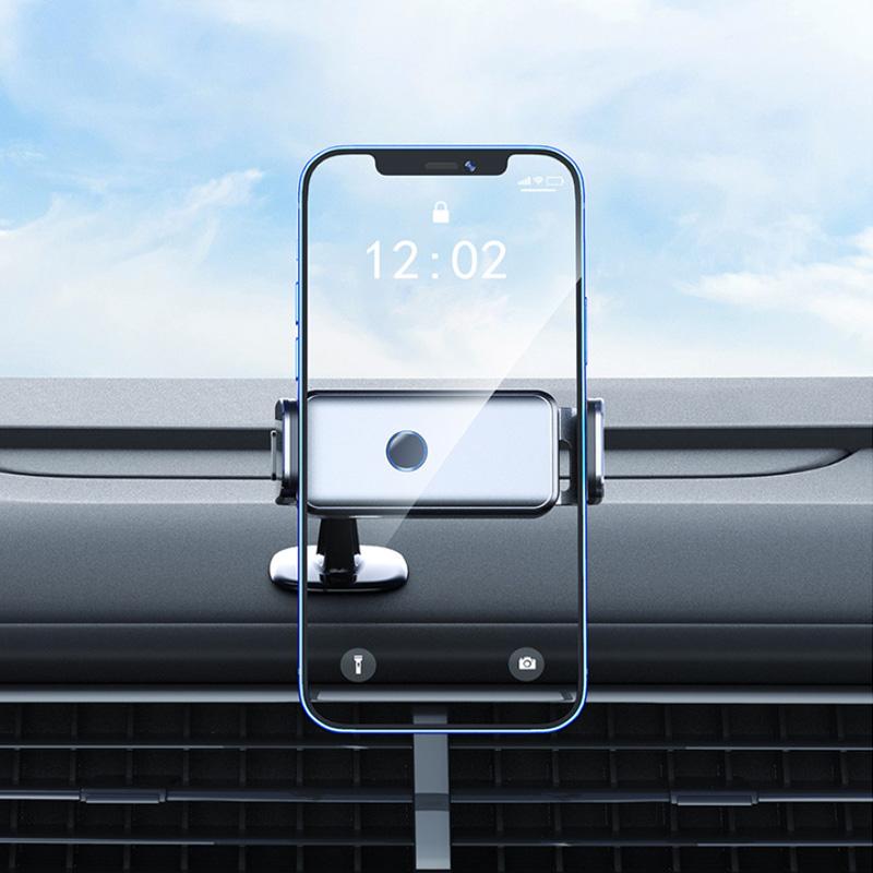 Car Phone Mount Automatic One-Touch Lock & 360 Degree Rotation