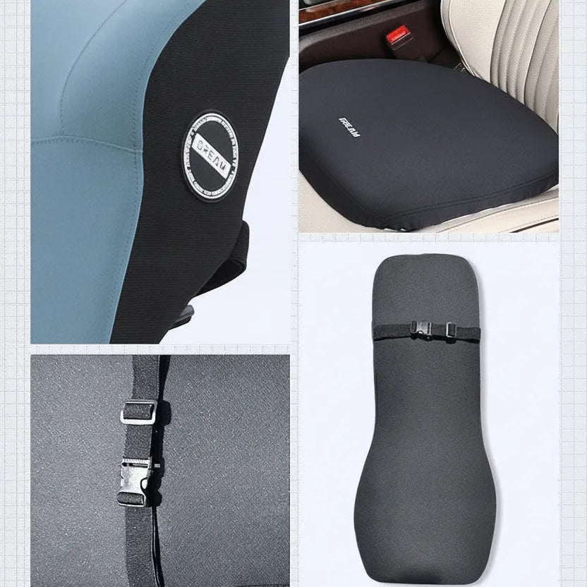 Car Seat Cushion Memory Foam Ergonomic Support