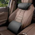 Car Seat Cushion Set Memory Foam Headrest & Lumbar Support