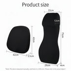 Car Seat Support Cushion Memory Foam Ergonomic Universal Fit