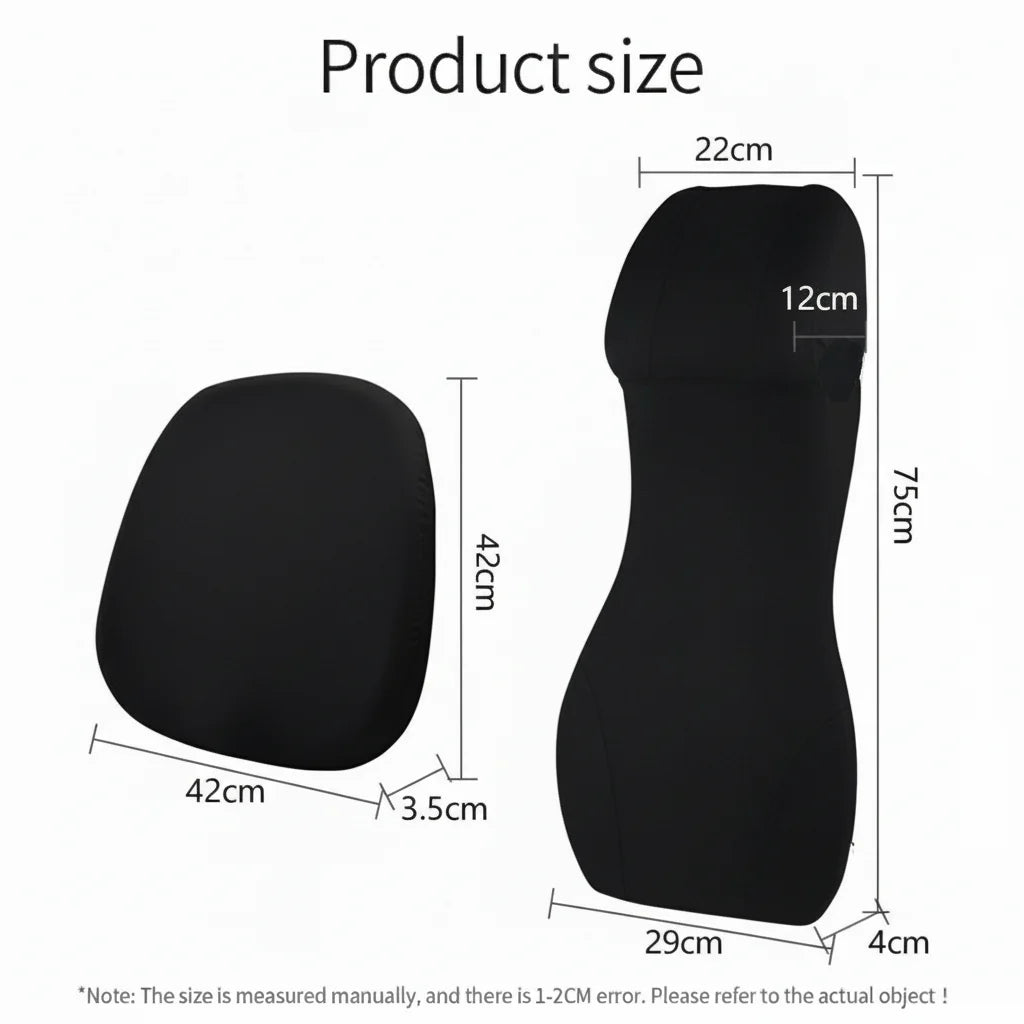 Car Seat Support Cushion Memory Foam Ergonomic Universal Fit