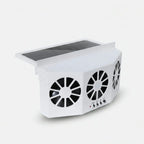 Car Solar Fan Dual Fans Window Clamp Mount