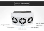 Car Solar Fan Dual Fans Window Clamp Mount