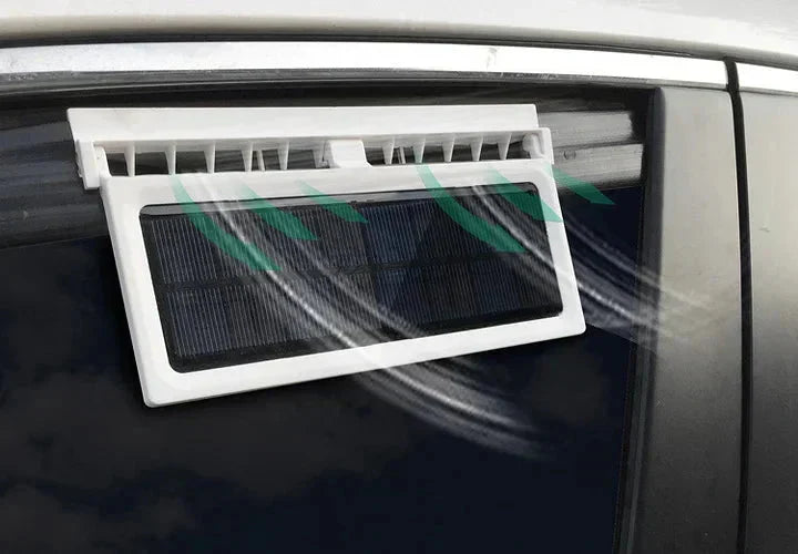 Car Solar Fan Dual Fans Window Clamp Mount