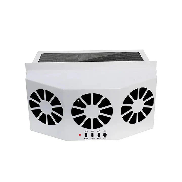 Car Solar Fan Dual Fans Window Clamp Mount