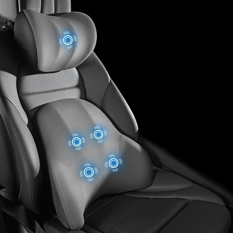 Car Support Pillow Ergonomic Vibration Massage