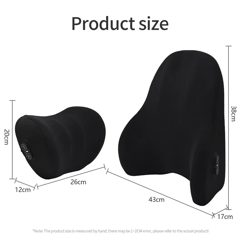 Car Support Pillow Ergonomic Vibration Massage