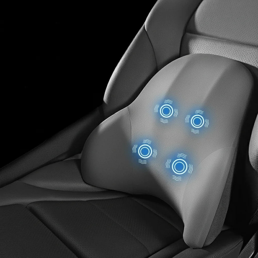 Car Support Pillow Ergonomic Vibration Massage