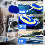 Car Wash Brush Telescopic Aluminum Handle & Microfiber Head