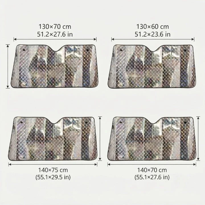 Car Windshield Sunshade Multi-Layer Reflective UV Protection