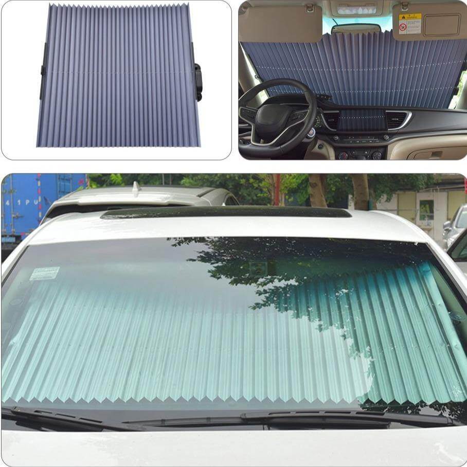 Car Windshield Sunshade Self-Retracting UV-Blocking Reflective Aluminum Film
