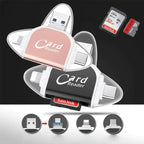 Card Reader 4-In-1 SD/MicroSD Keyring