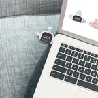 Card Reader 4-In-1 SD/MicroSD Keyring