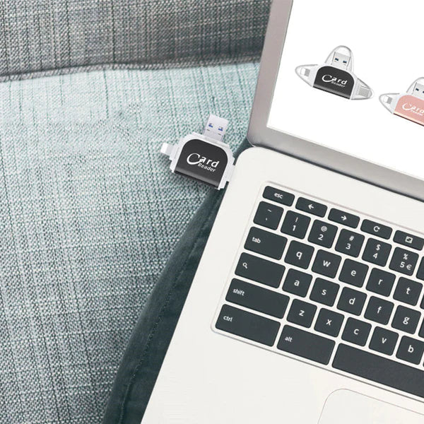 Card Reader 4-In-1 SD/MicroSD Keyring