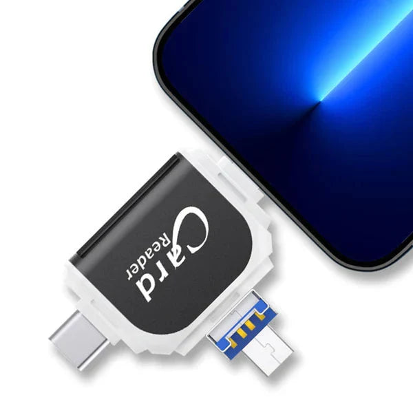 Card Reader 4-In-1 SD/MicroSD Keyring