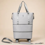 Carry-On Duffel Bag Oxford Fabric Wet Dry Compartment
