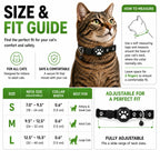 Cat Collar GPS Tracking Reflective Water-Resistant Silicone
