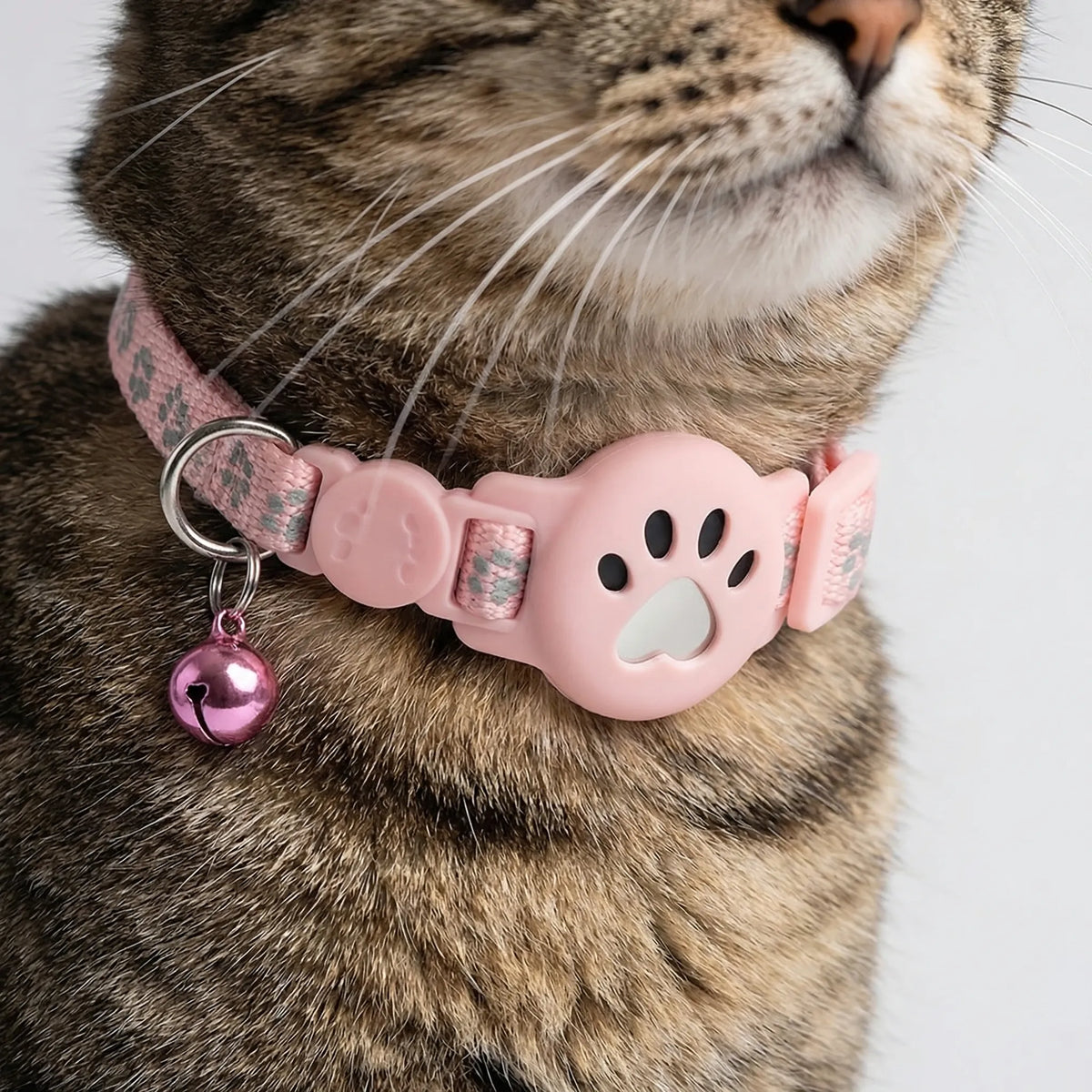Cat Collar GPS Tracking Reflective Water-Resistant Silicone