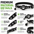 Cat Collar GPS Tracking Reflective Water-Resistant Silicone