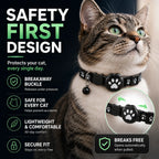 Cat Collar GPS Tracking Reflective Water-Resistant Silicone