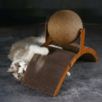 Cat Scratcher Natural Sisal Board With Interactive Ball