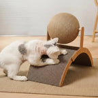 Cat Scratcher Natural Sisal Board With Interactive Ball