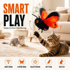 Cat Toy Motion-Activated Flapping Butterfly Soft Plush Body