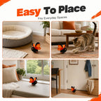 Cat Toy Motion-Activated Flapping Butterfly Soft Plush Body