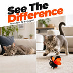 Cat Toy Motion-Activated Flapping Butterfly Soft Plush Body