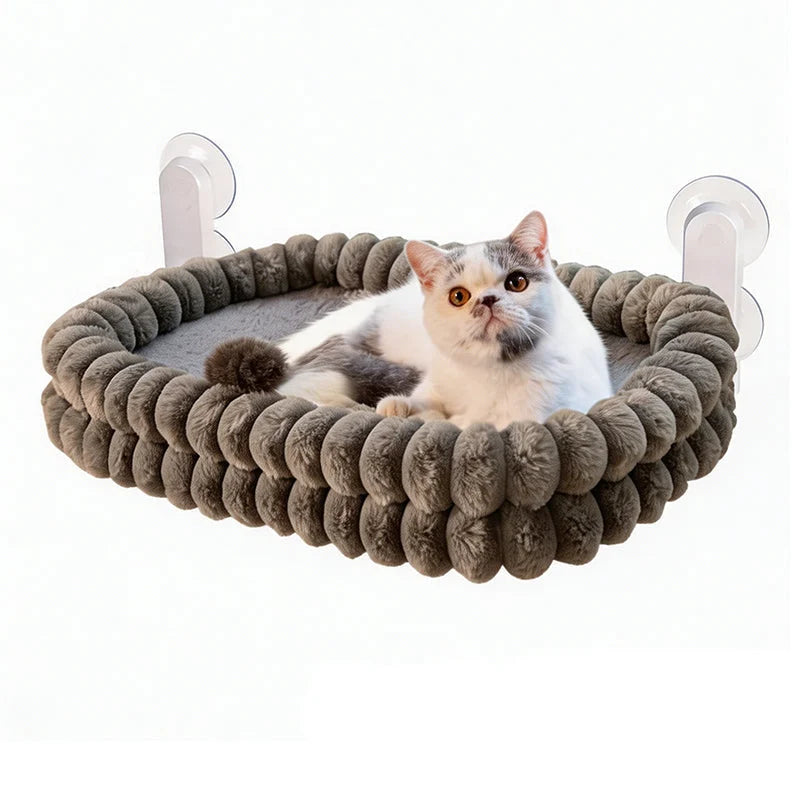 Cat Window Perch Foldable Suction-Mount 88 lb Capacity