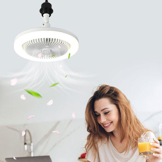 Ceiling Fan Light E27 Socket Integrated LED & Remote