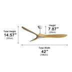 Ceiling Fan Quiet DC Motor Reversible Airflow