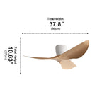 Ceiling Fan Quiet DC Motor Reversible Airflow