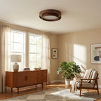 Ceiling Lamp Integrated LED Dimmable Warm Walnut