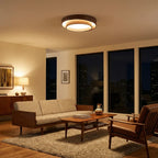 Ceiling Lamp Integrated LED Dimmable Warm Walnut