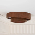 Ceiling Lamp Integrated LED Dimmable Warm Walnut