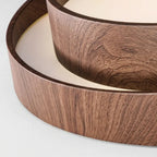 Ceiling Lamp Integrated LED Dimmable Warm Walnut
