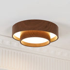 Ceiling Lamp Integrated LED Dimmable Warm Walnut
