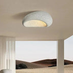 Ceiling Lamp Pebble Design Matte Stone-Look Three-Setting Warm LED