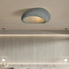 Ceiling Lamp Pebble Design Matte Stone-Look Three-Setting Warm LED