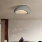 Ceiling Lamp Pebble Design Matte Stone-Look Three-Setting Warm LED