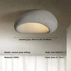 Ceiling Lamp Pebble Design Matte Stone-Look Three-Setting Warm LED