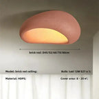 Ceiling Lamp Pebble Design Matte Stone-Look Three-Setting Warm LED