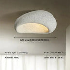 Ceiling Lamp Pebble Design Matte Stone-Look Three-Setting Warm LED